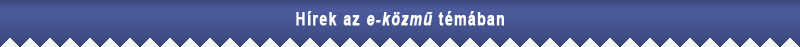 Hírek az <i>e-közmű</i> témában